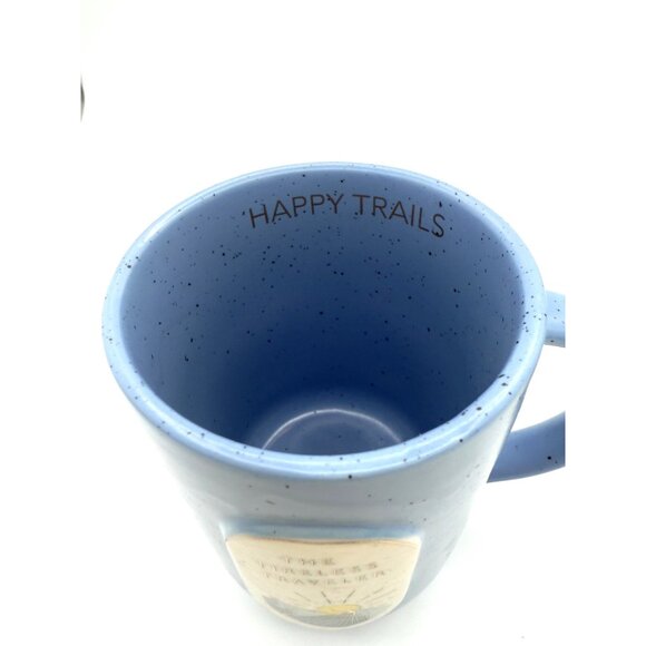 Anthropologie Stoneware Mug Set Tireless Traveler & Dog Whisperer Speckled 16oz - Picture 4 of 13